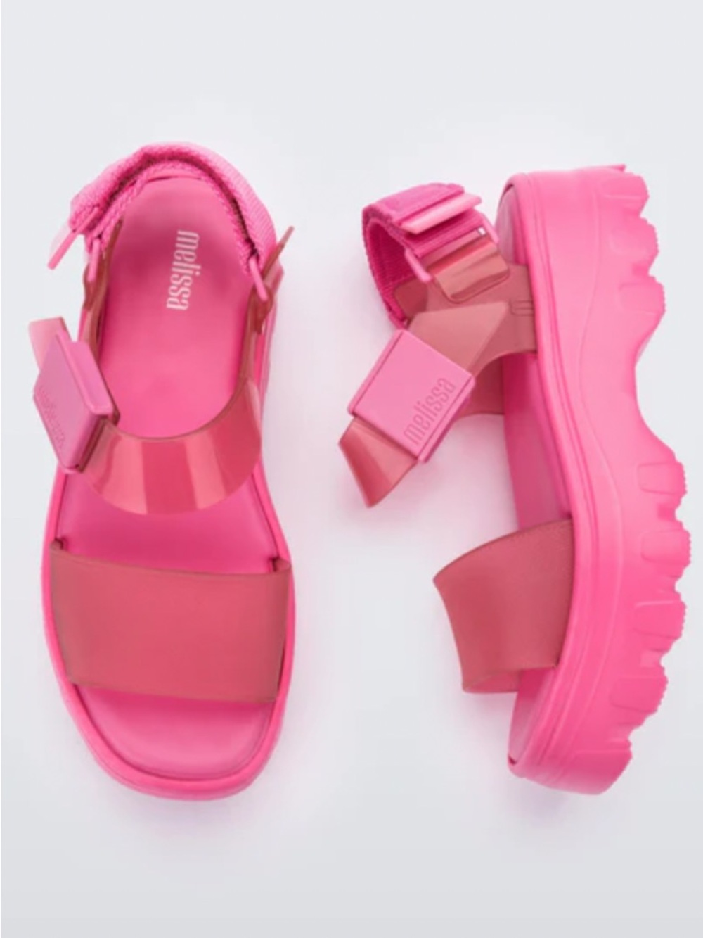 Melissa Red Platform Sandals | Vegan Jelly Shoes | Women’s
